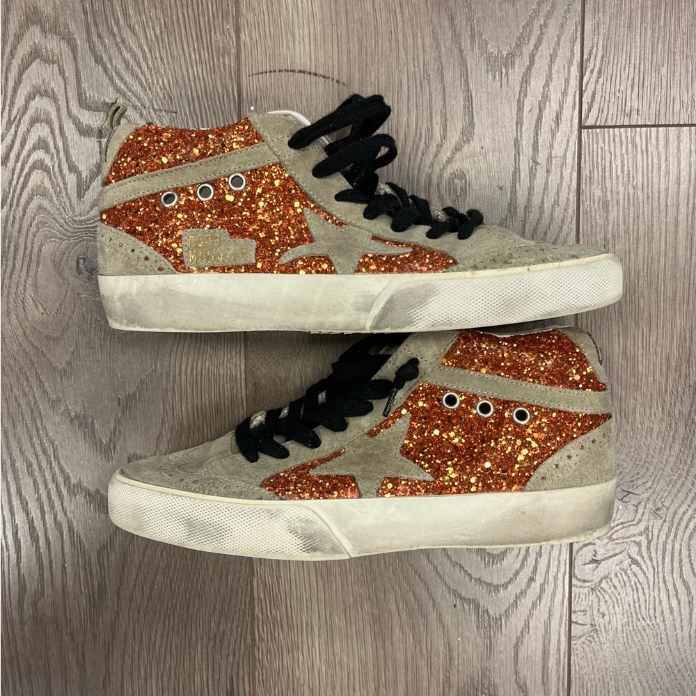 Golden Goose Glitter High-Top Sneakers